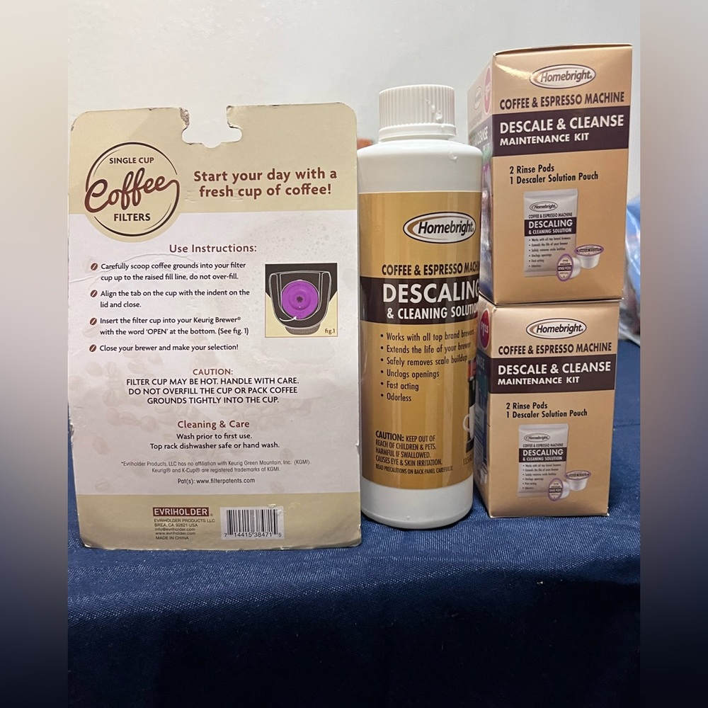 JK* New! Coffee K Cup Filters and Cleaner Solutions Bundle - Picture 5 of 8